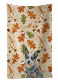 Blue Heeler Australian Cattle Dog Heirloom Fall Kitchen Towel