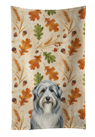 Bearded Collie Heirloom Fall Kitchen Towel