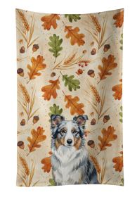 Border Collie Heirloom Fall Kitchen Towel