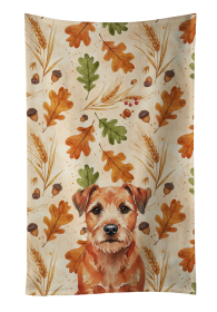 Red Border Terrier Heirloom Fall Kitchen Towel