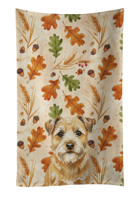 Wheaten Border Terrier Heirloom Fall Kitchen Towel