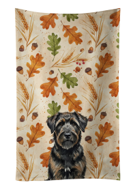 Brindle Bouvier des Flandres Heirloom Fall Kitchen Towel