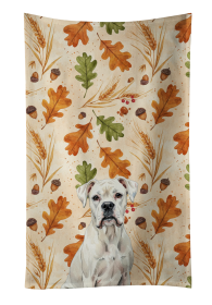 White Boxer Heirloom Fall Kitchen Towel