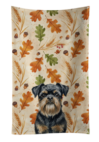 Black and Tan Brussels Griffon Heirloom Fall Kitchen Towel