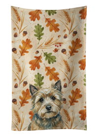 Cairn Terrier Heirloom Fall Kitchen Towel