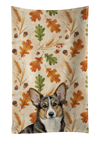 Brindle Cardigan Welsh Corgi Heirloom Fall Kitchen Towel