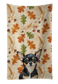 Black and Tan Chihuahua Heirloom Fall Kitchen Towel