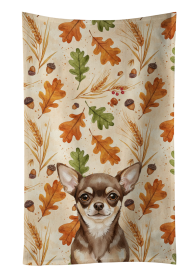 Chocolate Chihuahua Heirloom Fall Kitchen Towel