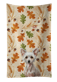 Hairless Chinese Crested Heirloom Fall Kitchen Towel