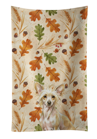 Hairless Palomino Chinese Crested Heirloom Fall Kitchen Towel