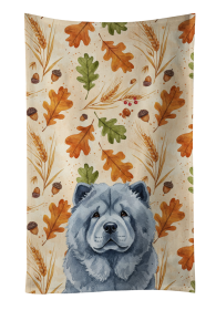 Blue Chow Chow Heirloom Fall Kitchen Towel