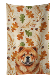 Red Chow Chow Heirloom Fall Kitchen Towel