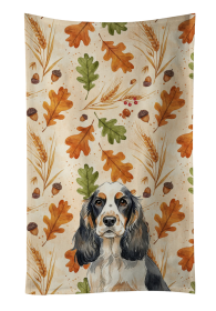 Parti Cocker Spaniel Heirloom Fall Kitchen Towel