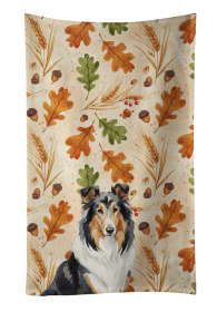 Tricolor Collie Heirloom Fall Kitchen Towel