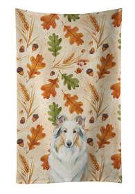 White Collie Heirloom Fall Kitchen Towel