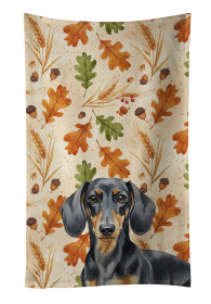 Black and Tan Dachshund Heirloom Fall Kitchen Towel