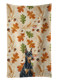 Doberman Pinscher Heirloom Fall Kitchen Towel