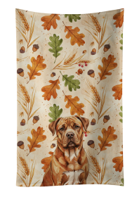 Mahogany Dogue de Bordeaux Heirloom Fall Kitchen Towel