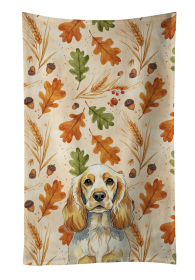 Lemon Roan English Cocker Spaniel Heirloom Fall Kitchen Towel