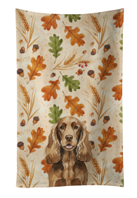 Liver English Cocker Spaniel Heirloom Fall Kitchen Towel