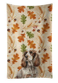Liver Roan English Cocker Spaniel Heirloom Fall Kitchen Towel