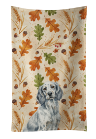Blue Belton English Setter Heirloom Fall Kitchen Towel
