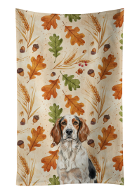 Tricolor English Setter Heirloom Fall Kitchen Towel