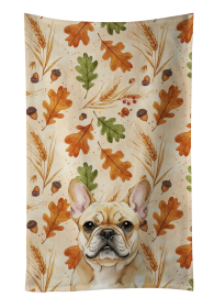 Fawn French Bulldog Heirloom Fall Kitchen Towel