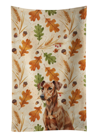 Red German Pinscher Heirloom Fall Kitchen Towel