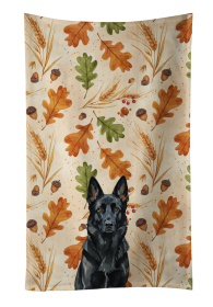 Black German Shepherd Heirloom Fall Kitchen Towel