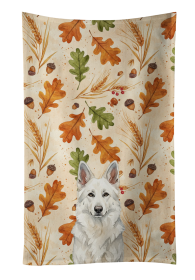 White German Shepherd Heirloom Fall Kitchen Towel