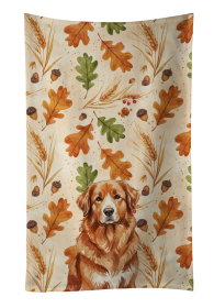 Reddish Brown Great Pyrenees Heirloom Fall Kitchen Towel
