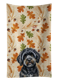 Black Havanese Heirloom Fall Kitchen Towel