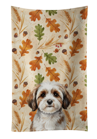 Parti-color Havanese Heirloom Fall Kitchen Towel
