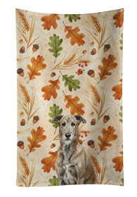 Brindle Irish Wolfhound Heirloom Fall Kitchen Towel
