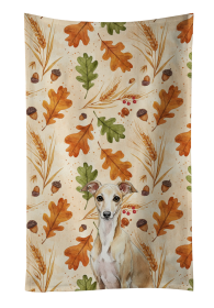 Fawn Italian Greyhound Heirloom Fall Kitchen Towel