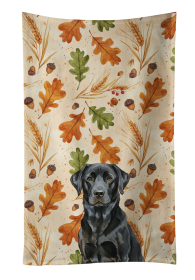 Black Labrador Retriever Heirloom Fall Kitchen Towel