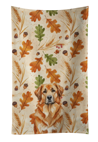 Red Leonberger Heirloom Fall Kitchen Towel