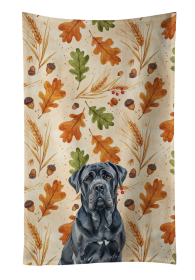 Black Neapolitan Mastiff Heirloom Fall Kitchen Towel