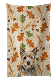Norwich Terrier Heirloom Fall Kitchen Towel