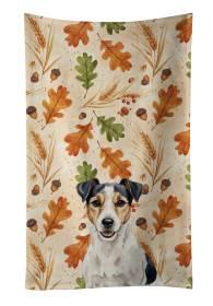 Parson Russell Terrier Heirloom Fall Kitchen Towel
