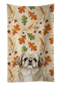 Fawn Pekingese Heirloom Fall Kitchen Towel