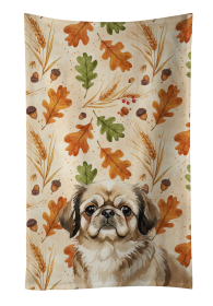 Sable Pekingese Heirloom Fall Kitchen Towel