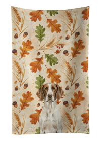 Liver and White Pointer Heirloom Fall Kitchen Towel