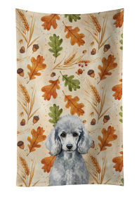 Standard Silver Poodle Heirloom Fall Kitchen Towel