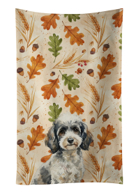 Toy Parti Poodle Heirloom Fall Kitchen Towel