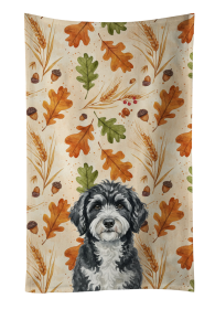 Portuguese Water Dog Heirloom Fall Kitchen Towel