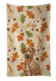 Rhodesian Ridgeback Heirloom Fall Kitchen Towel