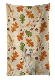 Cream Saluki Heirloom Fall Kitchen Towel