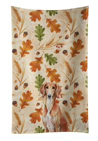 Red Saluki Heirloom Fall Kitchen Towel